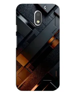 Чохол для Motorola MOTO E3 з картинкою «Чорні геометричні блоки» Чохол для Motorola MOTO E3 з картинкою «Чорні геометричні блоки»