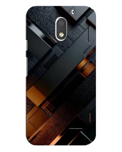 Чехол для Motorola MOTO E3 с картинкой «Черные геометрические блоки» Чехол для Motorola MOTO E3 с картинкой «Черные геометрические блоки»