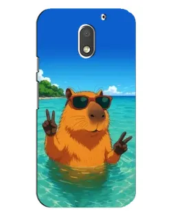 Чехол для Motorola MOTO E3 с картинкой «Морская капибара»