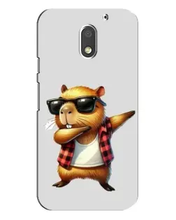 Чехол для Motorola MOTO E3 с картинкой «Капибара рэпер даб»