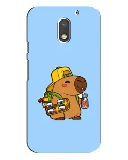 Чехол для Motorola MOTO E3 с картинкой «Капибара на скейте»