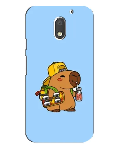 Чехол для Motorola MOTO E3 с картинкой «Капибара на скейте»