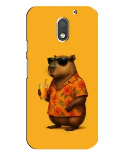Чехол для Motorola MOTO E3 с картинкой «Капибара на отдыхе»