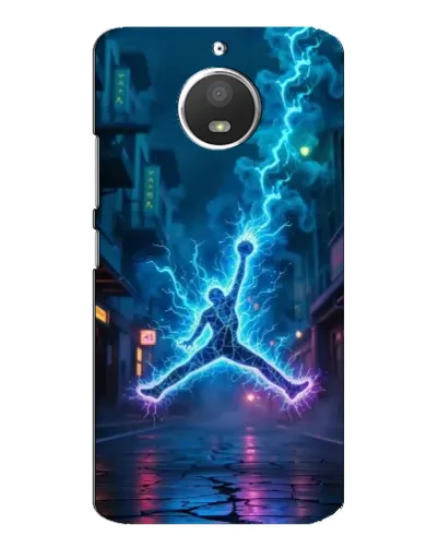 Чехол для Motorola MOTO E4 с картинкой «Jordan Gold Jumpman»