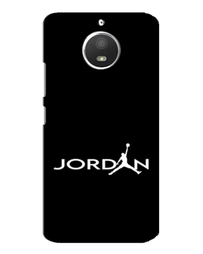 Чехол для Motorola MOTO E4 с картинкой «Jordan White Logo»