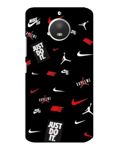 Чехол для Motorola MOTO E4 с картинкой «Nike Mix Pattern»