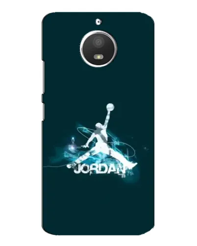 Чехол для Motorola MOTO E4 с картинкой «Jordan Blue Fire»