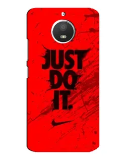Чехол для Motorola MOTO E4 с картинкой «Nike Just Do It»