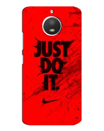 Чехол для Motorola MOTO E4 с картинкой «Nike Just Do It»