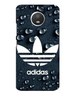 Чехол для Motorola MOTO E4 с картинкой «Adidas Trefoil Blue»