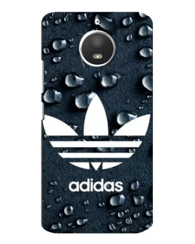 Чехол для Motorola MOTO E4 с картинкой «Adidas Trefoil Blue»