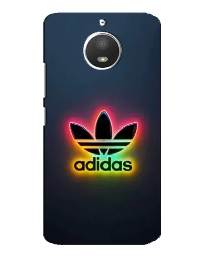 Чехол для Motorola MOTO E4 с картинкой «Неоновый Adidas»
