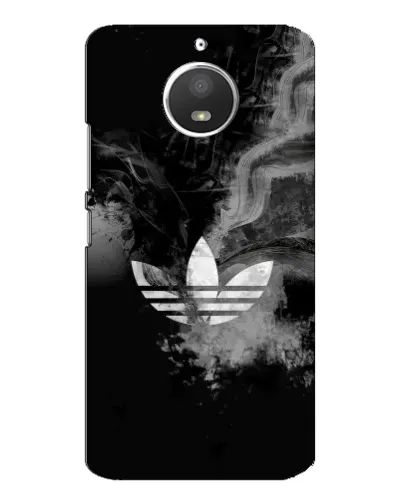 Чехол для Motorola MOTO E4 с картинкой «Абстрактный дым Adidas»