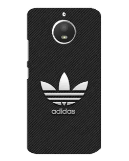 Чехол для Motorola MOTO E4 с картинкой «Adidas Карбоновая текстура»