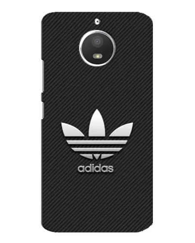 Чехол для Motorola MOTO E4 с картинкой «Adidas Карбоновая текстура»