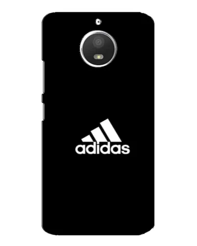 Чехол для Motorola MOTO E4 с картинкой «Черная классика Adidas»