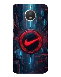 Чехол для Motorola MOTO E4 с картинкой «Техногенный стиль Nike» Чехол для Motorola MOTO E4 с картинкой «Техногенный стиль Nike»