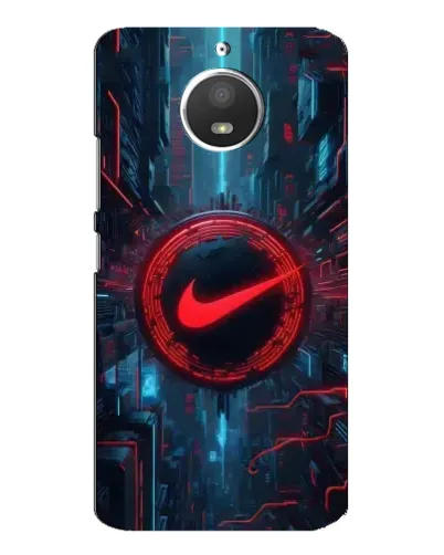 Чехол для Motorola MOTO E4 с картинкой «Техногенный стиль Nike» Чехол для Motorola MOTO E4 с картинкой «Техногенный стиль Nike»