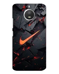 Чехол для Motorola MOTO E4 с картинкой «Nike — эффект разломов» Чехол для Motorola MOTO E4 с картинкой «Nike — эффект разломов»