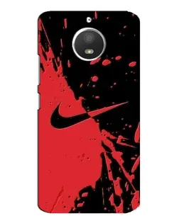 Чехол для Motorola MOTO E4 с картинкой «Красные брызги Nike» Чехол для Motorola MOTO E4 с картинкой «Красные брызги Nike»