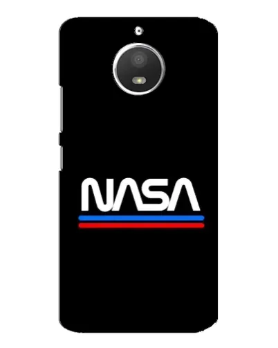 Чехол для Motorola MOTO E4 с картинкой «NASA — классика Red Blue» Чехол для Motorola MOTO E4 с картинкой «NASA — классика Red Blue»