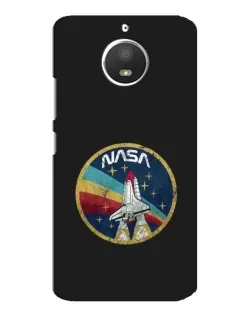 Чехол для Motorola MOTO E4 с картинкой «NASA — эмблема миссии»