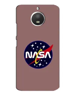 Чехол для Motorola MOTO E4 с картинкой «NASA — ретро космос»