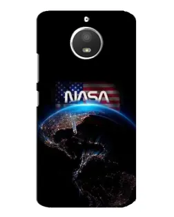Чехол для Motorola MOTO E4 с картинкой «Земля из космоса NASA»
