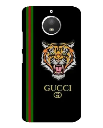 Чехол для Motorola MOTO E4 с картинкой «Тигр Gucci»
