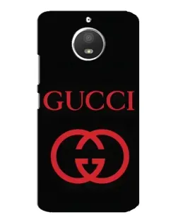 Чохол для Motorola MOTO E4 з картинкою «Gucci — червоний логотип»