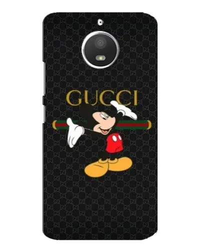 Чехол для Motorola MOTO E4 с картинкой «Микки Маус Gucci»
