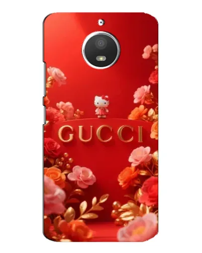 Чехол для Motorola MOTO E4 с картинкой «Gucci — золотой сад»