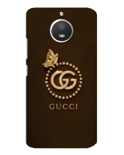 Чохол для Motorola MOTO E4 з картинкою «Gucci — золотий метелик»