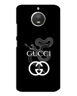 Чохол для Motorola MOTO E4 з картинкою «Gucci — срібна змія»