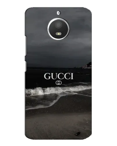 Чехол для Motorola MOTO E4 с картинкой «Gucci — морской прибой»