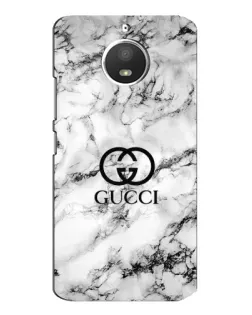 Чохол для Motorola MOTO E4 з картинкою «Gucci — мармуровий шик»