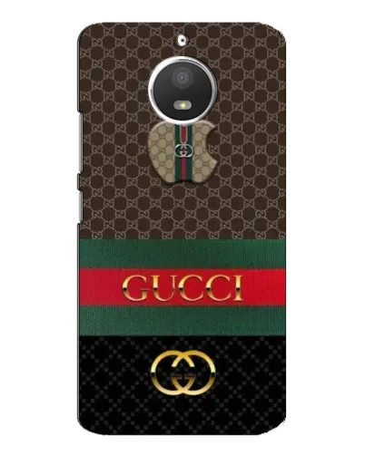 Чехол для Motorola MOTO E4 с картинкой «Gucci — брендированный десерт»