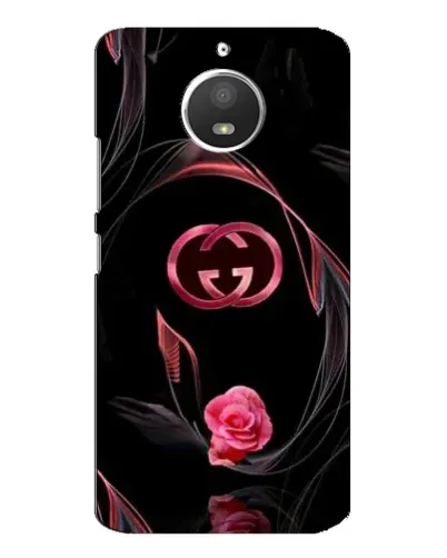 Чехол для Motorola MOTO E4 с картинкой «Gucci — неоновая роза»
