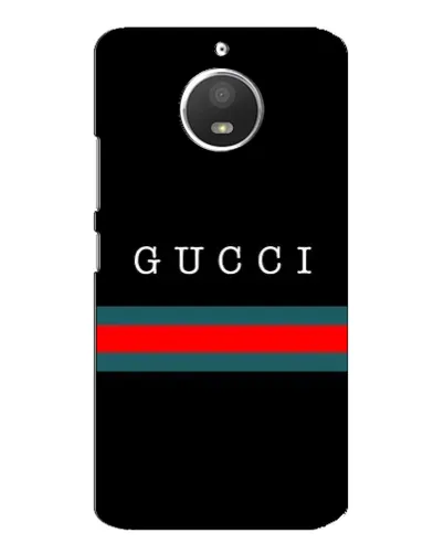Чехол для Motorola MOTO E4 с картинкой «Gucci — красный пояс»