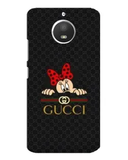 Чохол для Motorola MOTO E4 з картинкою «Мінні Маус Gucci — чорний»