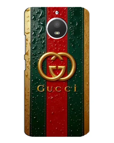 Чехол для Motorola MOTO E4 с картинкой «Gucci — фирменная полоса и золото» Чехол для Motorola MOTO E4 с картинкой «Gucci — фирменная полоса и золото»