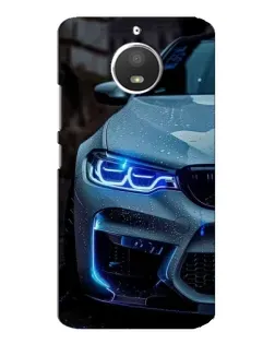 Чохол для Motorola MOTO E4 з картинкою «Погляд BMW з синіми фарами» Чохол для Motorola MOTO E4 з картинкою «Погляд BMW з синіми фарами»