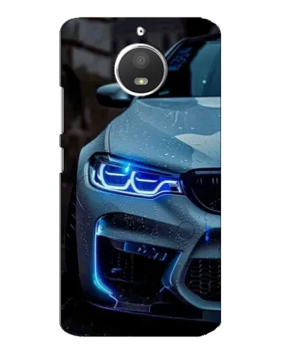 Чехол для Motorola MOTO E4 с картинкой «Взгляд BMW с синими фарами» Чехол для Motorola MOTO E4 с картинкой «Взгляд BMW с синими фарами»
