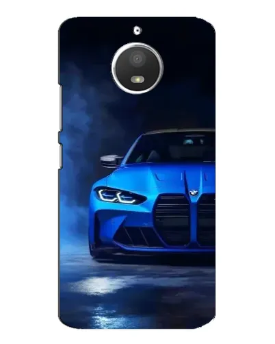Чехол для Motorola MOTO E4 с картинкой «Голубая BMW M4» Чехол для Motorola MOTO E4 с картинкой «Голубая BMW M4»