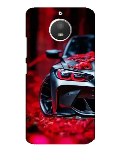 Чехол для Motorola MOTO E4 с картинкой «Спортивная BMW и цветы» Чехол для Motorola MOTO E4 с картинкой «Спортивная BMW и цветы»