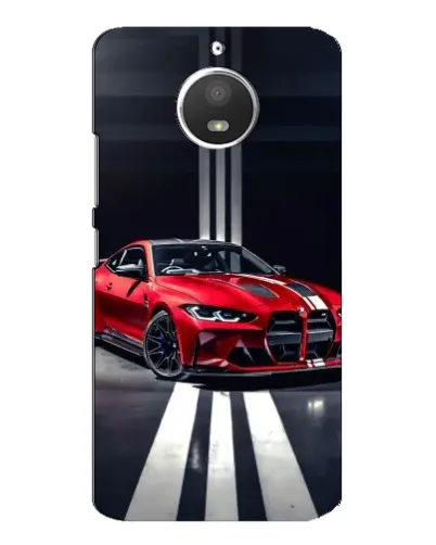 Чехол для Motorola MOTO E4 с картинкой «Красная BMW на дороге» Чехол для Motorola MOTO E4 с картинкой «Красная BMW на дороге»