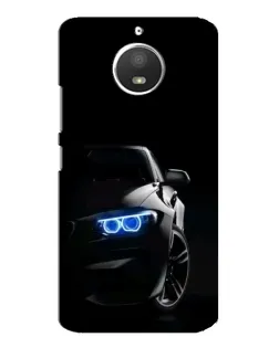 Чехол для Motorola MOTO E4 с картинкой «BMW — ночной взгляд»