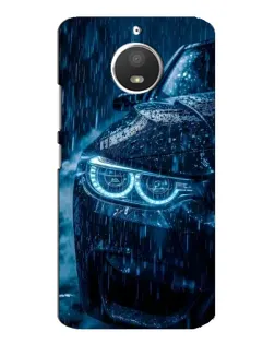 Чехол для Motorola MOTO E4 с картинкой «BMW под дождем»
