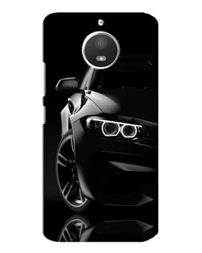 Чехол для Motorola MOTO E4 с картинкой «Черная BMW — профиль» Чехол для Motorola MOTO E4 с картинкой «Черная BMW — профиль»