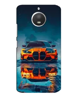 Чехол для Motorola MOTO E4 с картинкой «BMW — золотая эмблема»